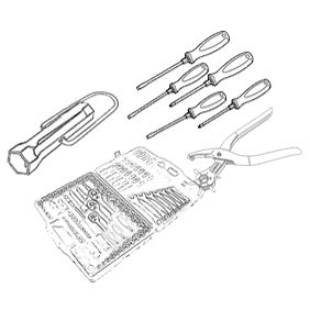 Worktools for your moped Worktools for your moped