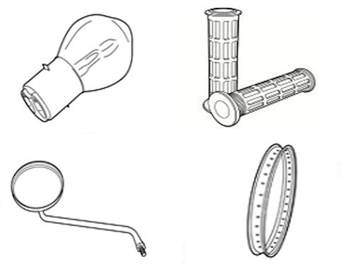 Moped frame parts for classic mopeds Moped frame parts for classic mopeds