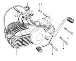 Kreidler 5 Gears Direct Kickstart | Exploded view