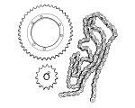 Puch Maxi | MV | VZ | Z-One | 2-Speed Chains & Sprockets Puch Maxi | MV | VZ | Z-One | 2-Speed Chains & Sprockets