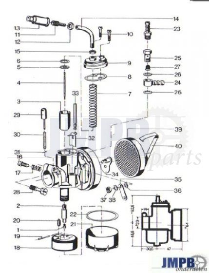 Exploded view bing 17MM