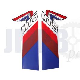 Stickerset Tank Honda MT5 1987 Blue/Brown/Red