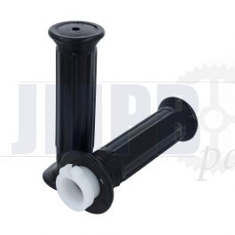 Handle grips with Throttle tube Yamaha DT50/80MX Black