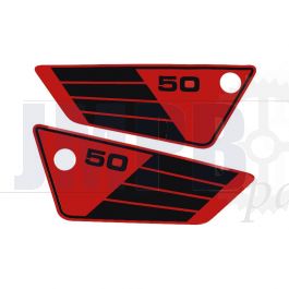 Side panel Stickerset Yamaha FS1 2RU Red/Black 