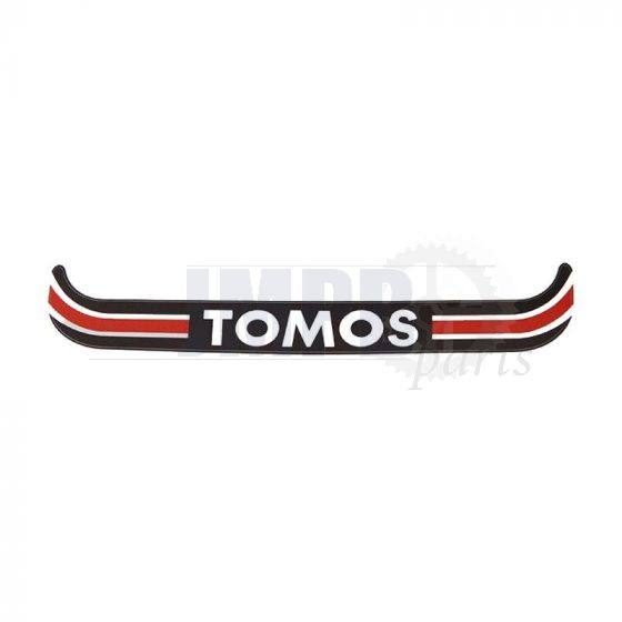 Sticker License plate holder Wide Tomos Red/Black