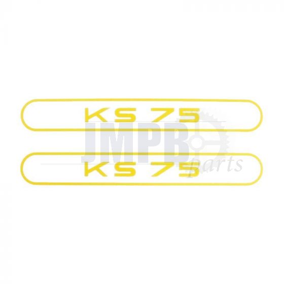 Stickerset Tank Zundapp KS75 Yellow