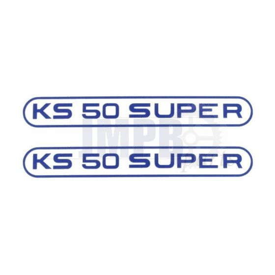 Stickerset Tank Zundapp KS50 Super Blue