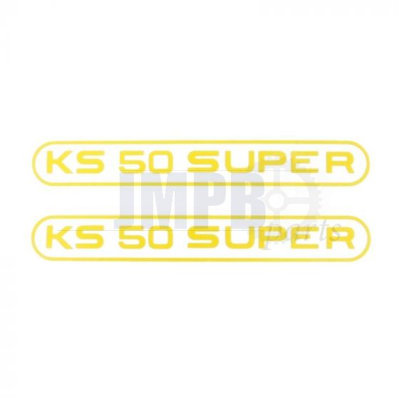 Stickerset Tank Zundapp KS50 Super Yellow