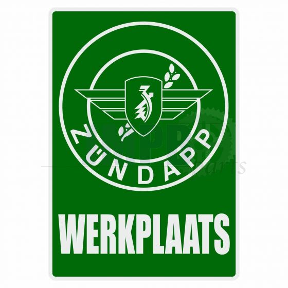 Werkplaats Sticker Zundapp Green Dutch
