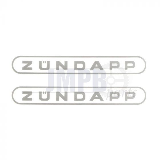 Stickerset Tank Zundapp Word Grey