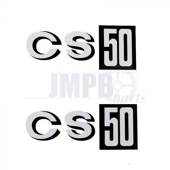 Stickerset CS50 Black Patch 90X40MM
