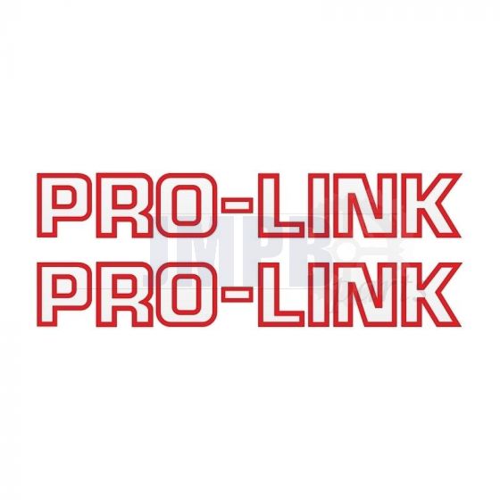 Stickerset Pro-Link Red on Transparent 26CM