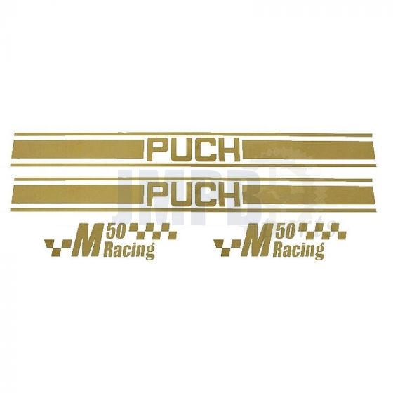 Stickerset Puch M50 Racing Gold
