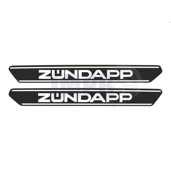 Tank stickers Zundapp ZD40 Black/White