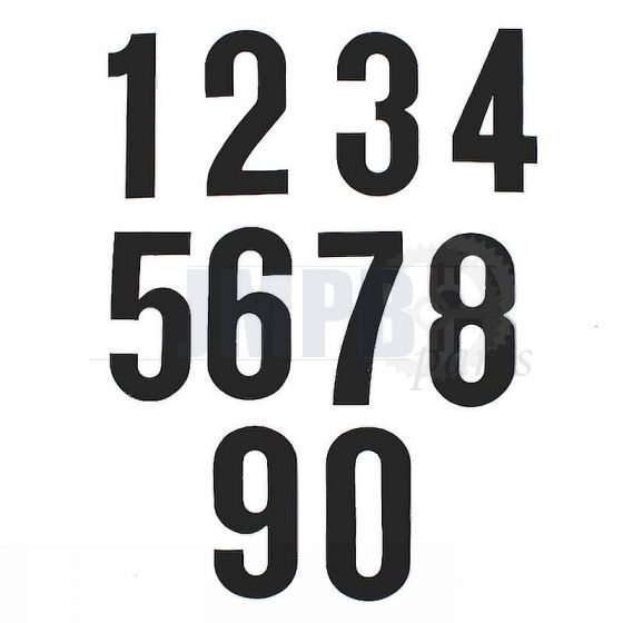 Number Sticker Black 15CM Number at choice
