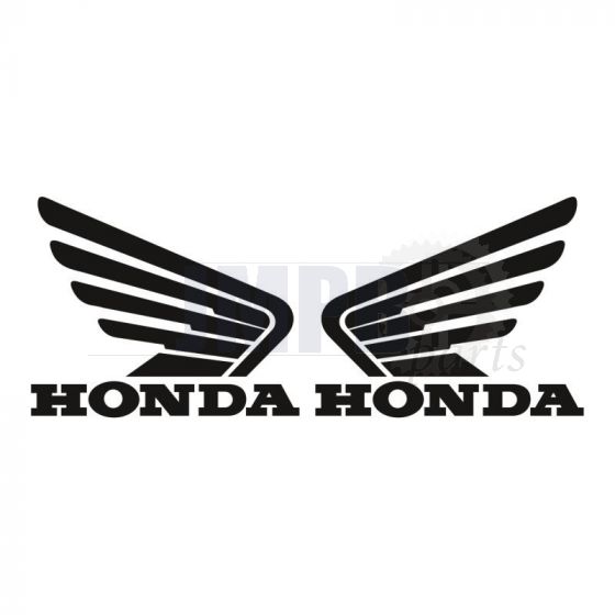 Stickerset Honda Wings Black 105X85MM