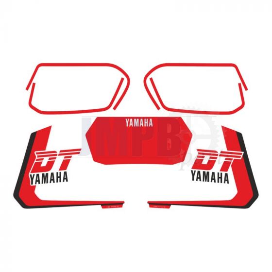 Stickerset Yamaha DT Black/Red/White