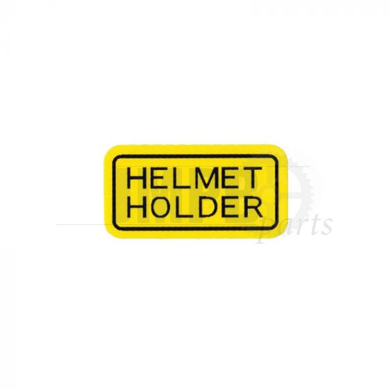 Sticker "Helmet Holder" Honda MT/MB Yellow