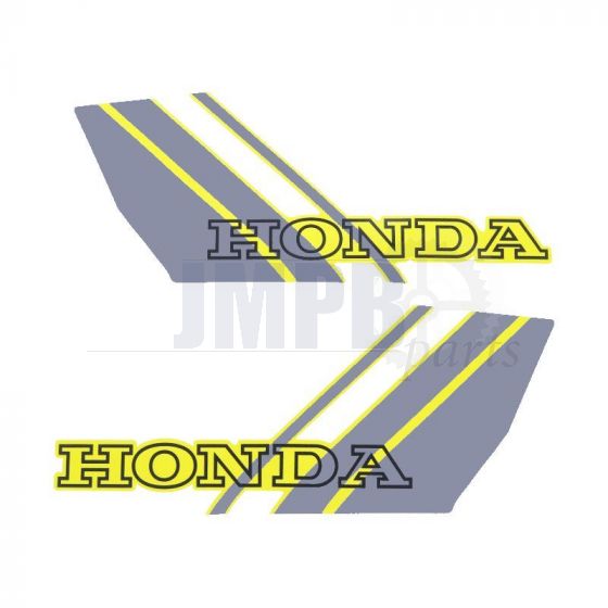Stickerset Tank Honda Camino Special Grey/Black/Yellow