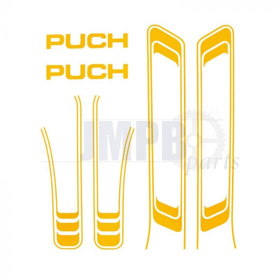 Stickerset Puch Maxi Lines Yellow A-Quality