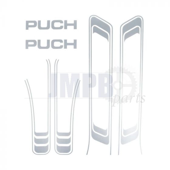 Stickerset Puch Maxi Lines Silver A-Quality