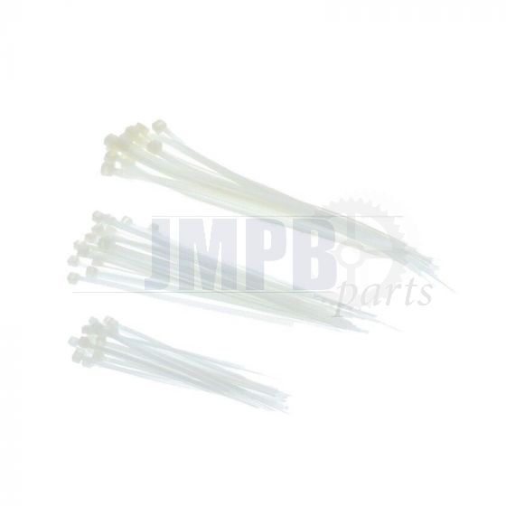Assortiment set Cable Ties White - 60 Pieces