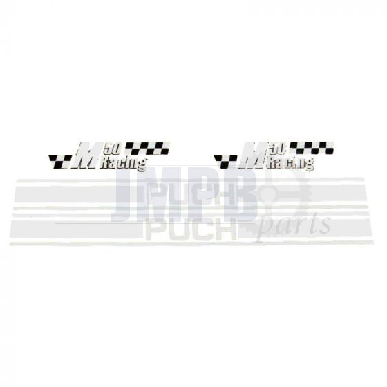 Stickerset Puch M50 Racing White