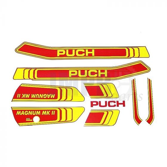Stickerset Puch Magnum MKII Red/Yellow