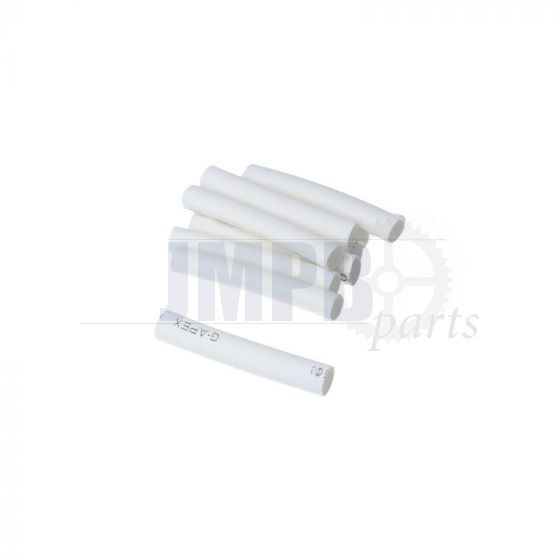 Shrink tubes 5.0 X 40MM 10 Pieces White