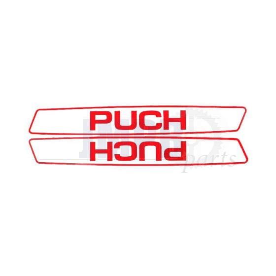 Tank transfer set Puch Maxi White/Red