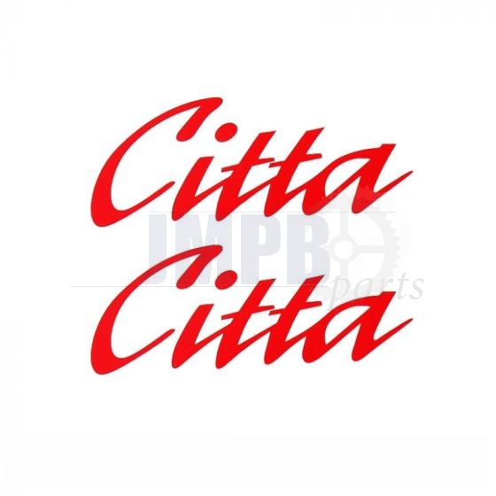 Sticker set Citta Word Red