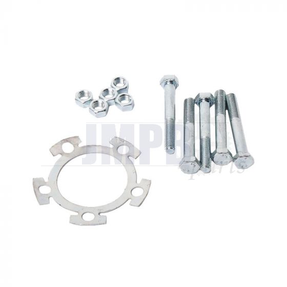 Securing plate + Bolts/Nuts Puch MS / MV / VS