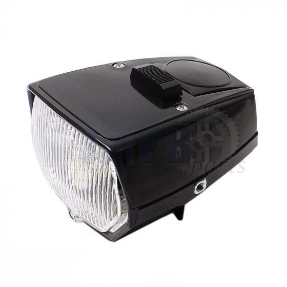 Headlight LED Square Puch Maxi Black with switch