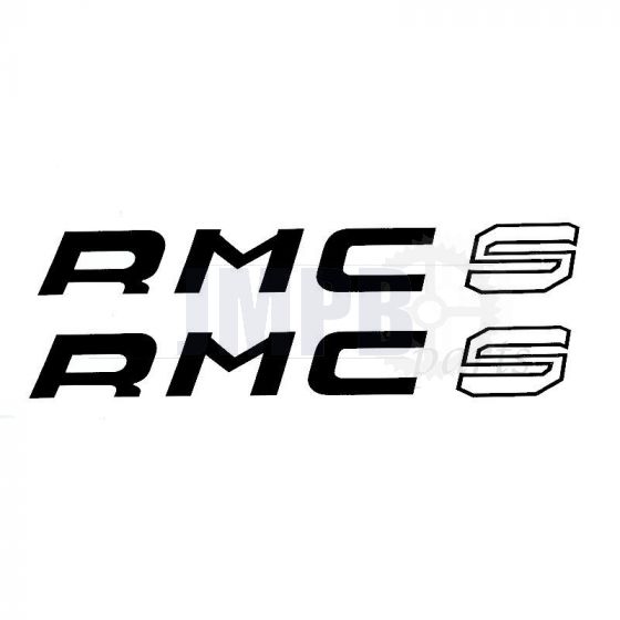 Battery box Stickers RMC-S Black/White 2 pieces
