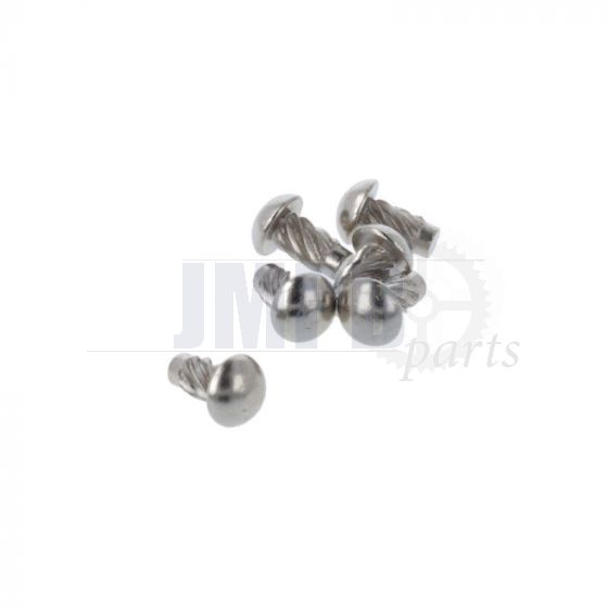 Drive in screw Nickel plated 2,5X4.7MM