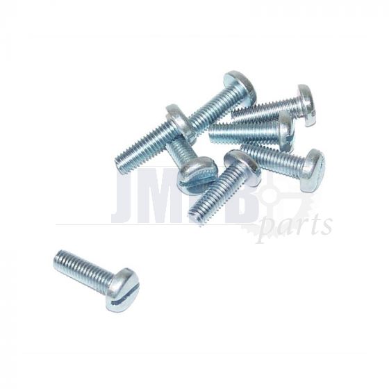 Pan Cylinder head screw Slotted Galvanized M5X16 Din 85