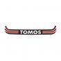 Sticker License plate holder Wide Tomos Red/Black