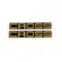Stickerset Kreidler Cross Gold - 2 pieces