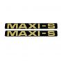 Stickerset Maxi-S Black/Gold 172X23MM