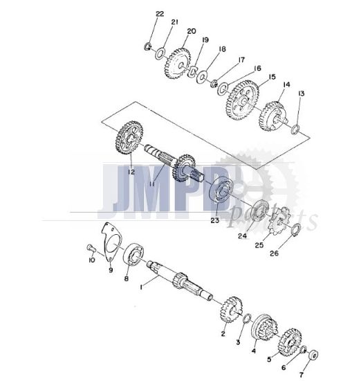 Gearbox Yamaha FS1 DX