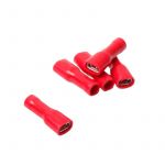 Flat plug sleeve Isolated Red 4.8MM A-Quality