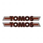 Stickerset Tank Red/Silver Tomos 4L