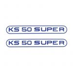 Stickerset Tank Zundapp KS50 Super Blue