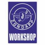 Workshop Sticker Zundapp Blue English