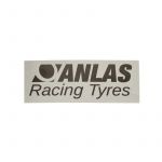 Sticker Anlas Racing Tyres Grey 100X38MM