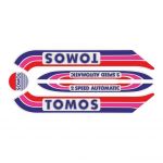 Stickerset Tomos A3 Old Model Red/Purple/Blue