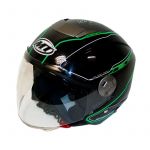 Helmet Jet City Eleven Dynamic Black/Green