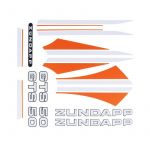 Stickerset Zundapp GTS 50 Orange/White