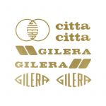 Stickerset Gilera Citta Gold 7-Pieces