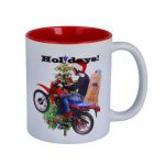 Coffee mug - "Happy Holidays" Special Red/White